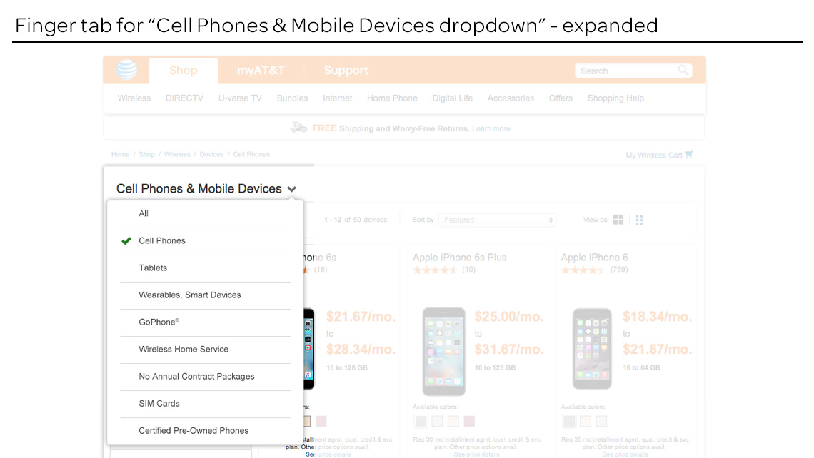 mobile layout from wireframes