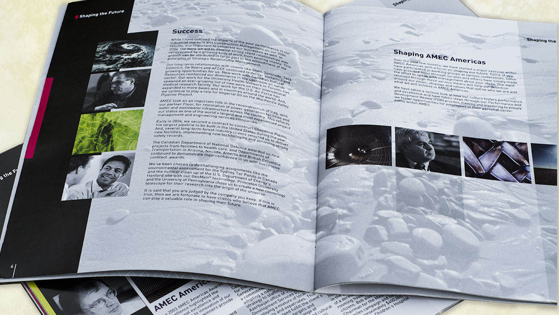 Annual report inside pages
