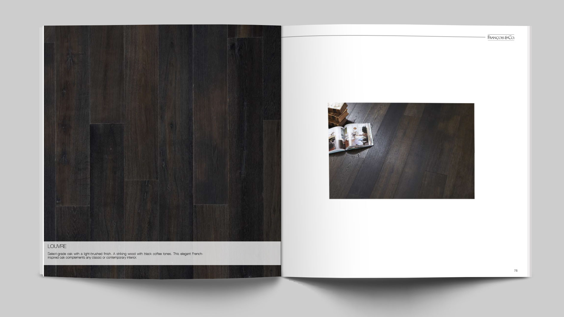 Wood surface catalog sample